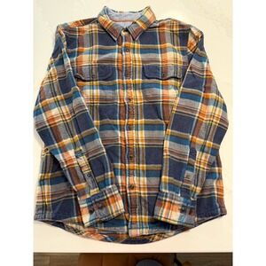 Fatface‎ Men's Flannel Button-Up Shirt Medium Multicolor Plaid Long Sleeve